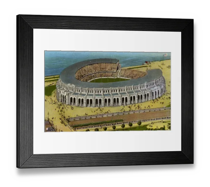 Framed Print : Cleveland, Ohio, USA - New Municipal Stadium