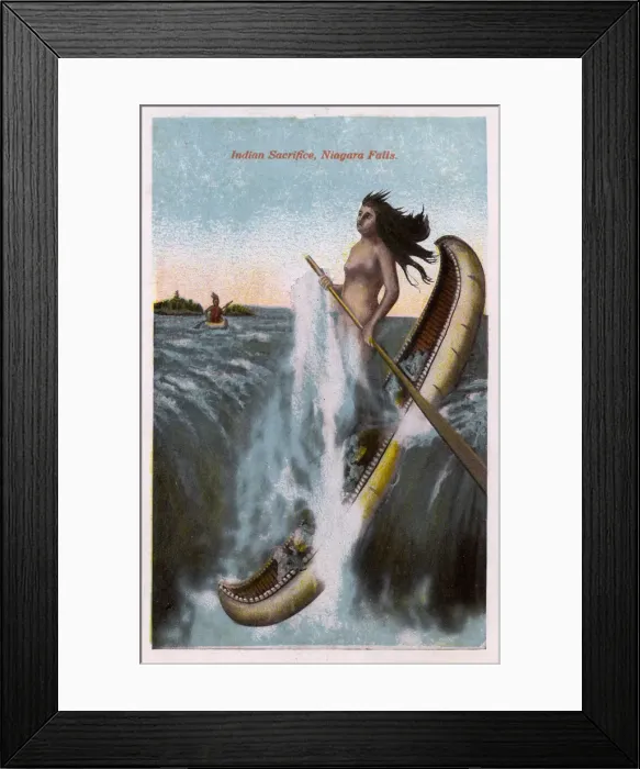 Framed Print : Niagara Falls, USA - Indian Sacrifice Framed Print : Niagara Falls, USA - Indian Sacrifice