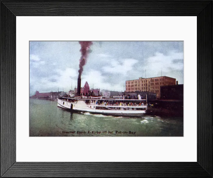Framed Print : Detroit, Michigan, USA - Frank E Kirby Steamer Framed Print : Detroit, Michigan, USA - Frank E Kirby Steamer