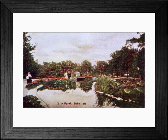 Framed Print : Detroit, Michigan, USA - Lily Pond on Belle Isle Framed Print : Detroit, Michigan, USA - Lily Pond on Belle Isle