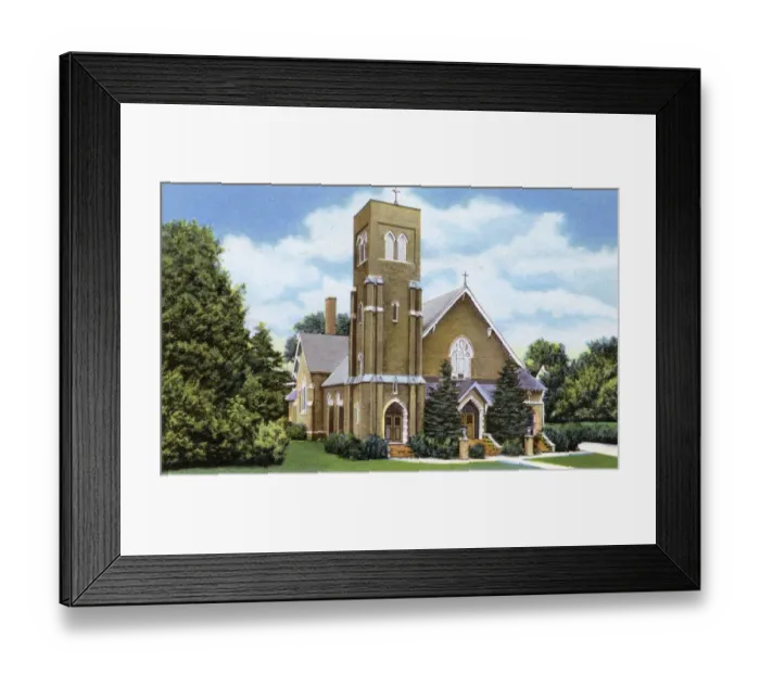 Framed Print : Lake Placid, N. Y. USA - St Agnes Catholic Church Framed Print : Lake Placid, N. Y. USA - St Agnes Catholic Church