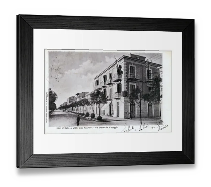 Framed Print : Viareggio, Italy - Hotel d Italie and Viale Ugo Foscolo Framed Print : Viareggio, Italy - Hotel d Italie and Viale Ugo Foscolo
