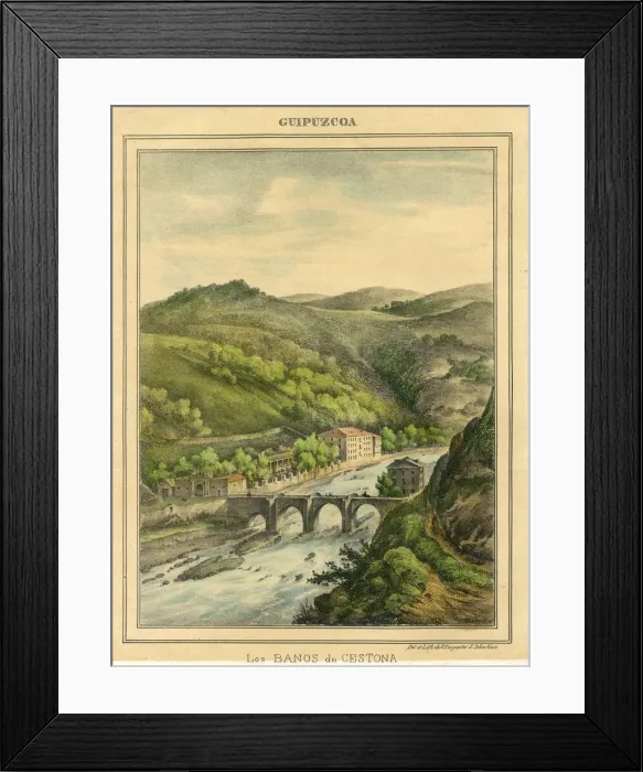 Framed Print : Zestoa, Gipuzkoa, Northern Spain - The Baths Framed Print : Zestoa, Gipuzkoa, Northern Spain - The Baths