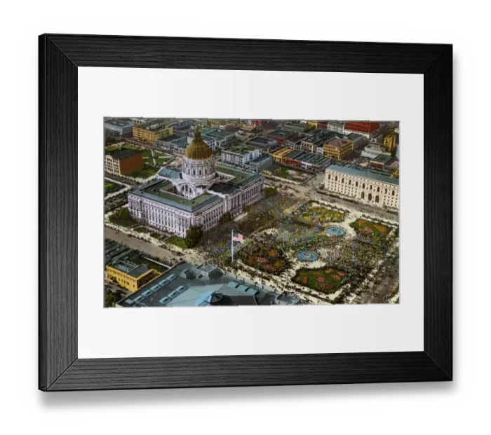 Framed Print : San Francisco, California, USA - City Hall and Civic Centre Framed Print : San Francisco, California, USA - City Hall and Civic Centre