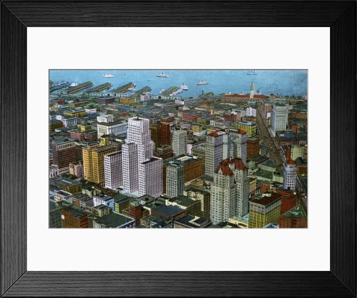 Framed Print : San Francisco, California, USA - The Business District Framed Print : San Francisco, California, USA - The Business District