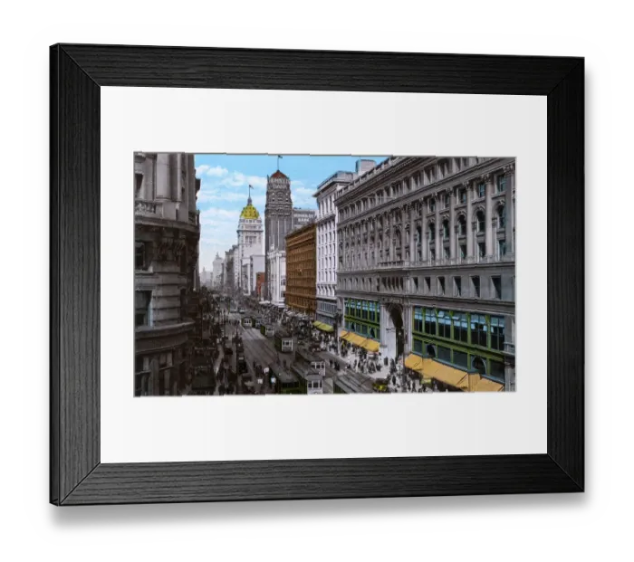 Framed Print : San Francisco, California, USA - Market St looking East Framed Print : San Francisco, California, USA - Market St looking East