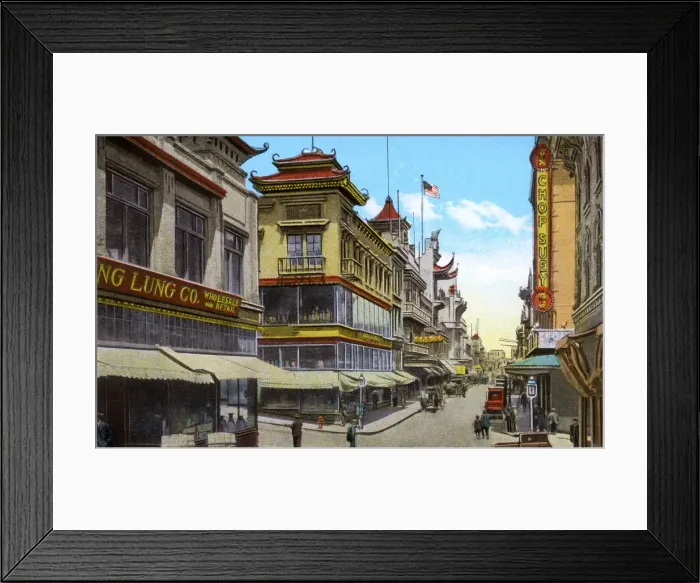 Framed Print : San Francisco, California, USA - Street Scene in Chinatown Framed Print : San Francisco, California, USA - Street Scene in Chinatown