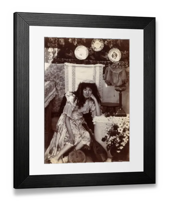 Framed Print : Kitty Ludlow dressed as Salome - Oxford Framed Print : Kitty Ludlow dressed as Salome - Oxford