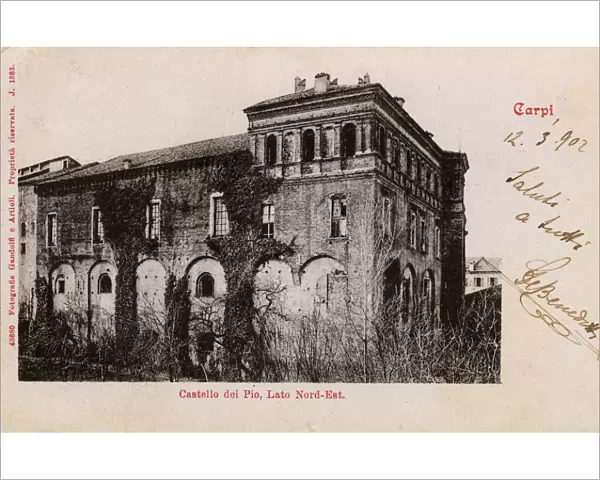 Carpi, Italy - Castello dei Pio - The North-East side