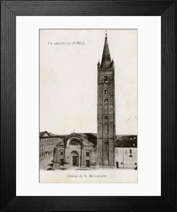 Framed Print : Forli, Romagna, Italy - Basilica Abbey of San Mercurial Framed Print : Forli, Romagna, Italy - Basilica Abbey of San Mercurial