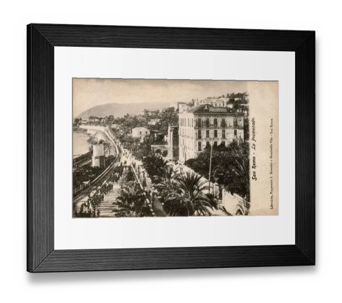 Framed Print : Sanremo, Province of Imperia, Italy - The Promenade Framed Print : Sanremo, Province of Imperia, Italy - The Promenade