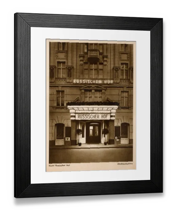 Framed Print : Hotel Russischer Hof - Grand Hotel de Russia - Berlin Framed Print : Hotel Russischer Hof - Grand Hotel de Russia - Berlin