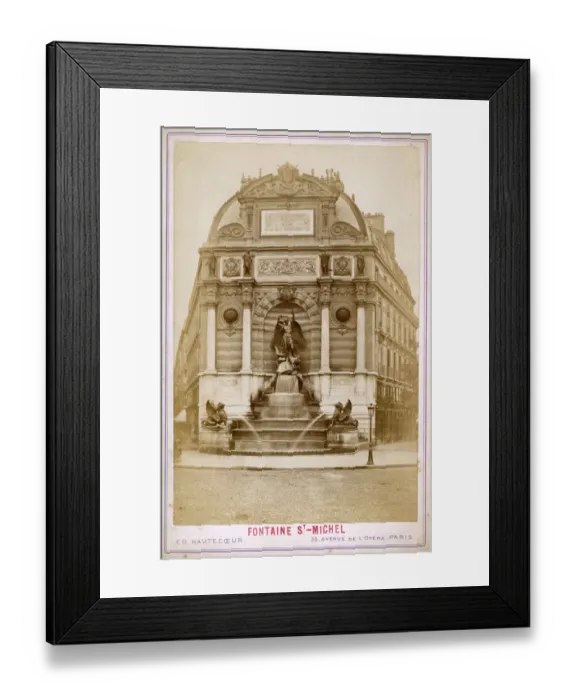 Framed Print : Paris, France - Fontaine Saint-Michel Framed Print : Paris, France - Fontaine Saint-Michel