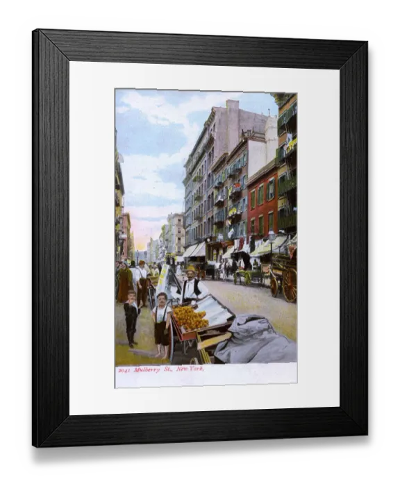 Framed Print : Mulberry Street, New York City, USA Framed Print : Mulberry Street, New York City, USA