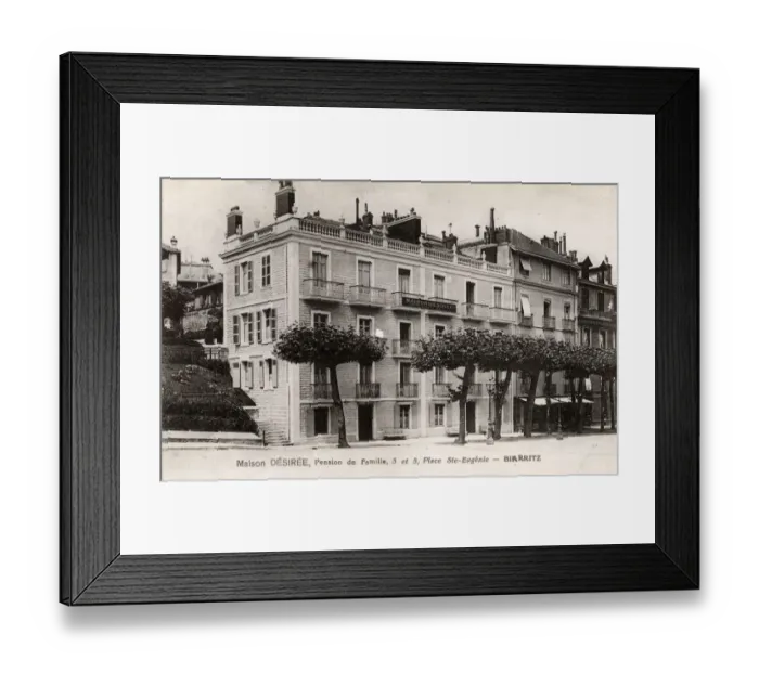 Framed Print : Maison Desiree - Place Ste Eugenie, Biarritz, France Framed Print : Maison Desiree - Place Ste Eugenie, Biarritz, France