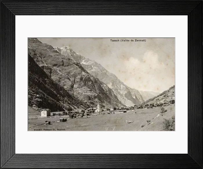 Framed Print : Zermatt Valley, Switzerland - Taesch Framed Print : Zermatt Valley, Switzerland - Taesch
