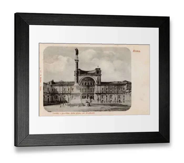 Framed Print : Rome, Italy - Belvedere Palace - Court of the Pigne Framed Print : Rome, Italy - Belvedere Palace - Court of the Pigne