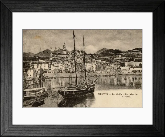 Framed Print : The South of France - Menton - Harbour Framed Print : The South of France - Menton - Harbour