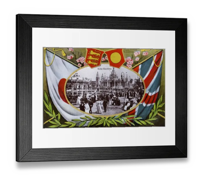 Framed Print : Japan-British Exhibition - White City - Elite Gardens Framed Print : Japan-British Exhibition - White City - Elite Gardens