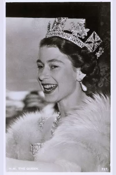 HRH Queen Elizabeth II - wearing the George IV State Diadem