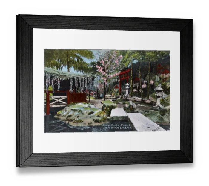 Framed Print : Japan-British Exhibition - White City - Spring - Four Season Framed Print : Japan-British Exhibition - White City - Spring - Four Season