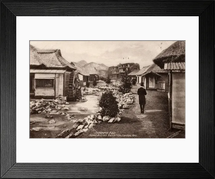 Framed Print : Japan-British Exhibition - White City, Reconstructed Village Framed Print : Japan-British Exhibition - White City, Reconstructed Village