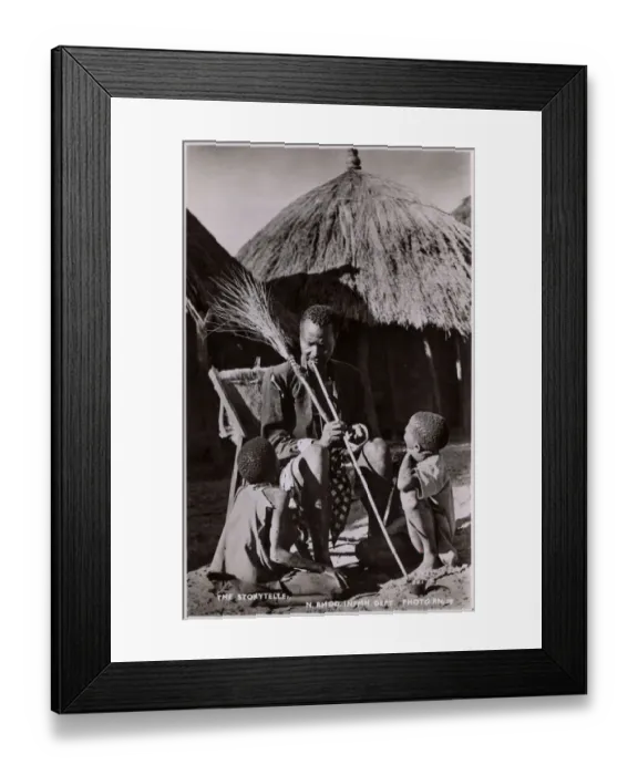 Framed Print : Zambia (Northern Rhodesia) - Storyteller