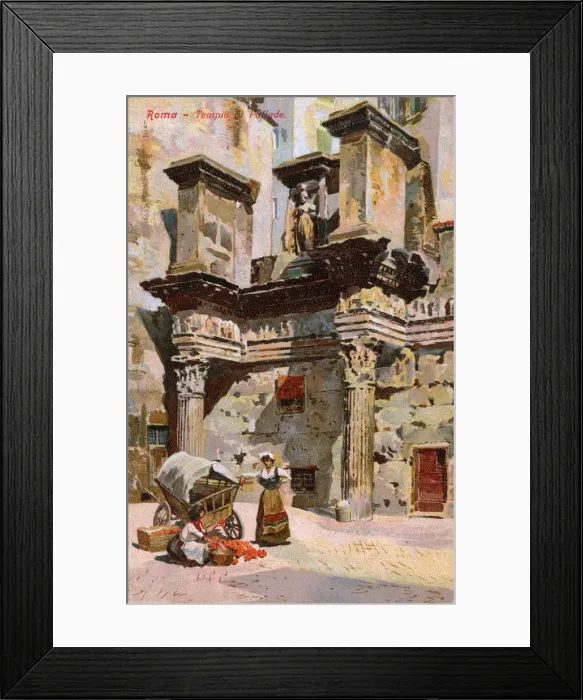 Framed Print : The Colonnacce, Forum of Nerva, Rome, Italy