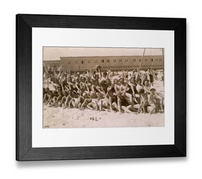 Framed Print : Summer Fun on a British Beach Framed Print : Summer Fun on a British Beach