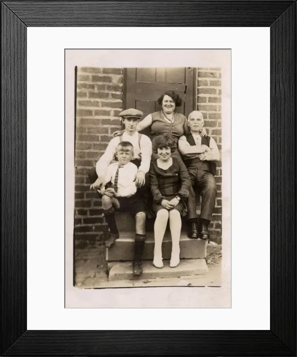 Framed Print : The Winter Family on a Summers Day Framed Print : The Winter Family on a Summers Day