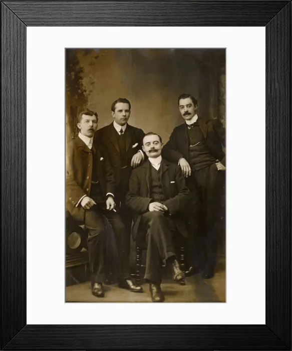 Framed Print : Four Fine Chums Framed Print : Four Fine Chums