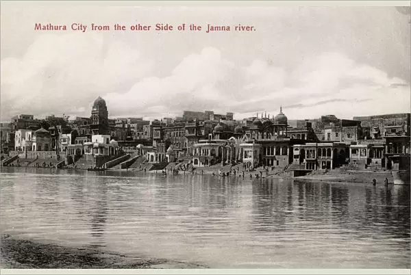 Mathura City, India - viewed from other side of Jamna River