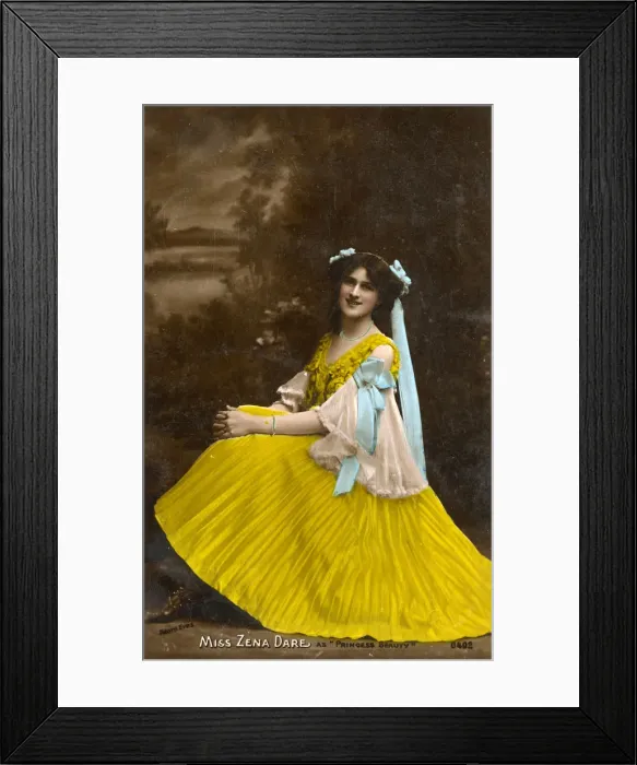 Framed Print : Zena Dare - English singer and actress Framed Print : Zena Dare - English singer and actress