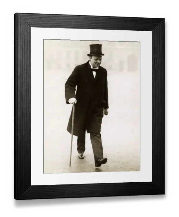 Framed Print : Winston Churchill visits Prime Minister - Curragh incident Framed Print : Winston Churchill visits Prime Minister - Curragh incident