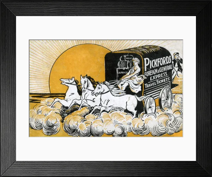 Framed Print : Advertising Postcard - Pickfords Foreign & General Express Framed Print : Advertising Postcard - Pickfords Foreign & General Express