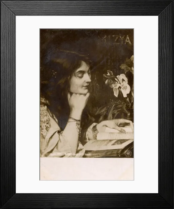 Framed Print : Young woman reading by Henri-Paul Mottez Framed Print : Young woman reading by Henri-Paul Mottez