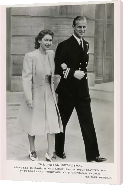 Princess Elizabeth and Lt Philip Mountbatten - Engagement