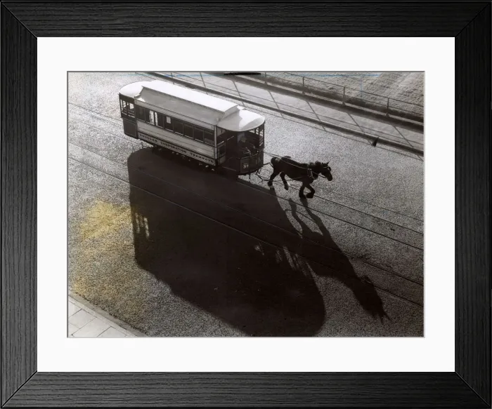 Framed Print : Horse-drawn Tram at Douglas, Isle of Man Framed Print : Horse-drawn Tram at Douglas, Isle of Man