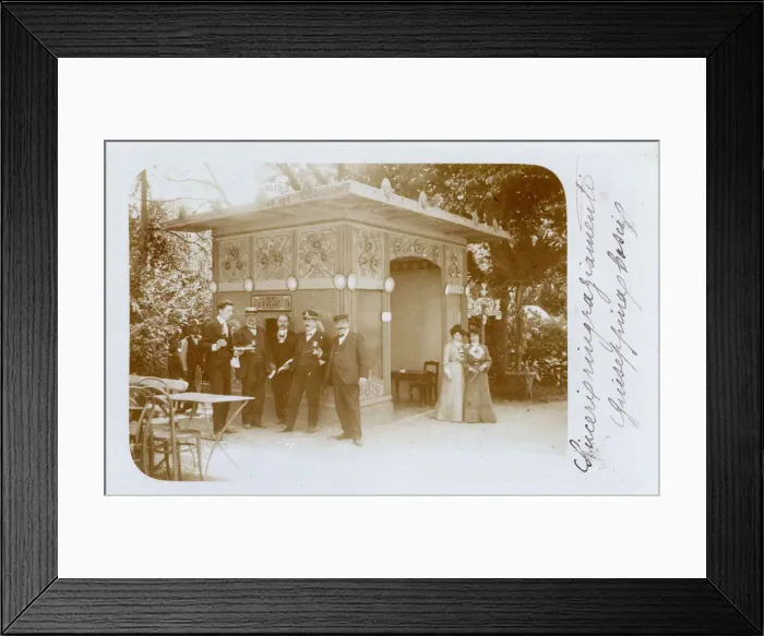 Framed Print : Spa Resort near Florence, Tuscany, Italy - Postal Kiosk