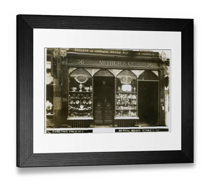 Framed Print : Jeweller and Antique Silver Dealer - Arthur & Co Framed Print : Jeweller and Antique Silver Dealer - Arthur & Co