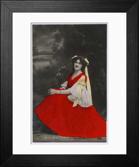 Framed Print : Zena Dare - English singer and actress Framed Print : Zena Dare - English singer and actress