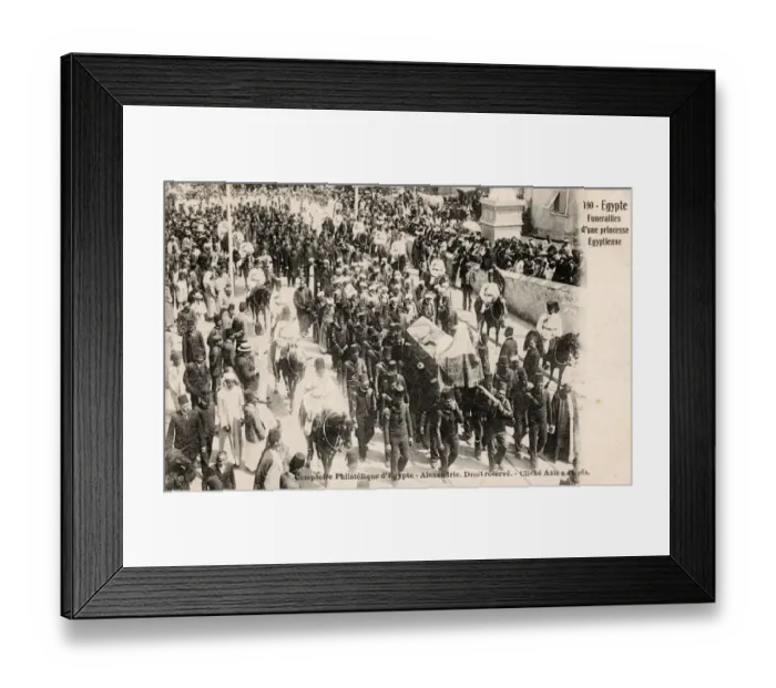 Framed Print : Funeral of an Egyptian Princess - Alexandria, Egypt Framed Print : Funeral of an Egyptian Princess - Alexandria, Egypt