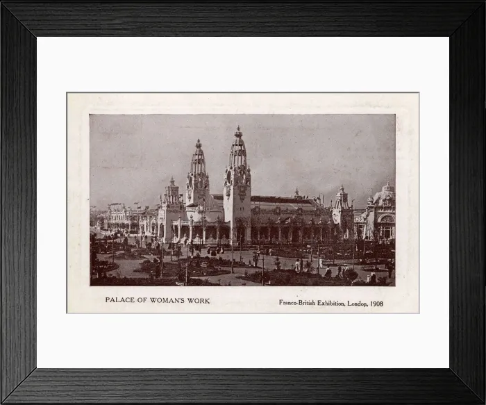 Framed Print : Franco-British Exhibition, London - Palace of Womans Work Framed Print : Franco-British Exhibition, London - Palace of Womans Work