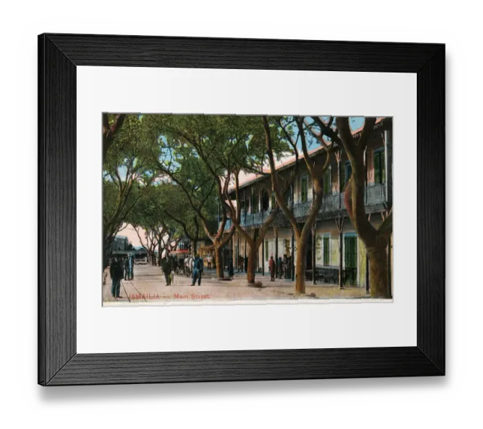 Framed Print : Ismailia, Egypt - The Main Street Framed Print : Ismailia, Egypt - The Main Street