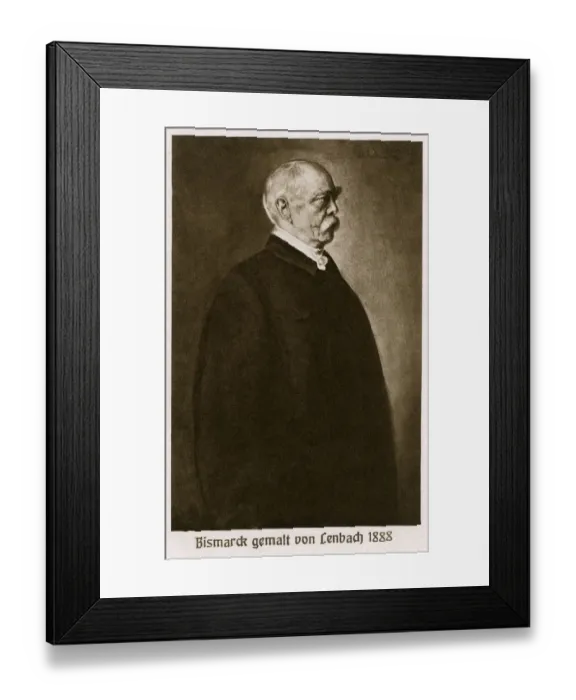 Framed Print : Portrait of Otto von Bismarck painted by Franz von Lenbach Framed Print : Portrait of Otto von Bismarck painted by Franz von Lenbach