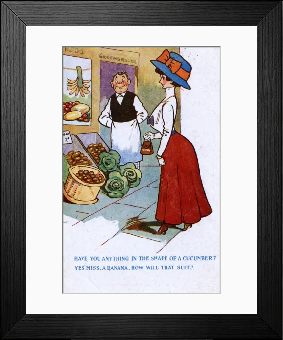 Framed Print : The Cheeky Greengrocers reply Framed Print : The Cheeky Greengrocers reply