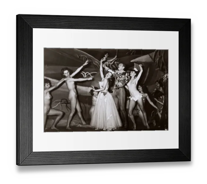 Framed Print : Performers of the Folies Bergere, Paris, France