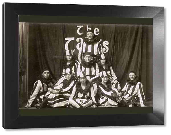 UK Entertainment Troupe, The Tanks, Striped Pierrot Costumes