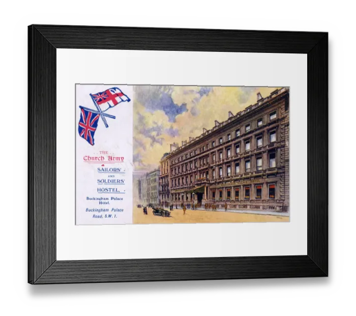Framed Print : Buckingham Palace Hotel - Church Army Soldiers Hostel Framed Print : Buckingham Palace Hotel - Church Army Soldiers Hostel