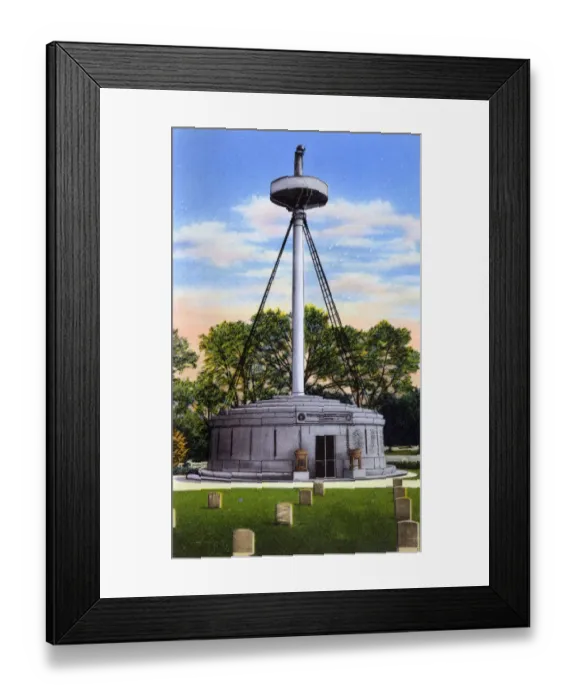 Framed Print : Arlington, Virginia, USA - USS Maine Mast Memorial Framed Print : Arlington, Virginia, USA - USS Maine Mast Memorial